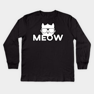 CATS MEOW Kids Long Sleeve T-Shirt